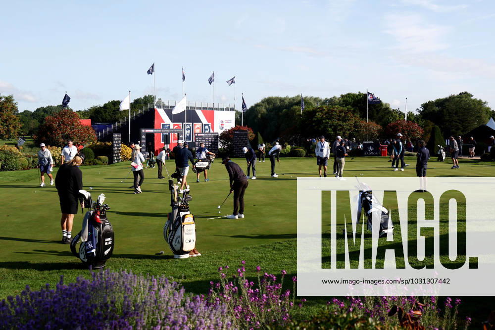 Mandatory Credit: Photo by James Marsh Shutterstock (13987420a) A general view of the putting green. Betfred British Masters, Day One, Golf, The Belfry Golf Club, Sutton Coldfield, UK - 29 Jun 2023 Betfred British Masters, Day One, Golf, The Belfry Golf Club, Sutton Coldfield, UK - 29 Jun 2023