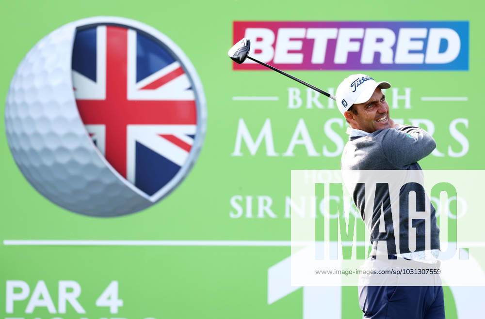 Mandatory Credit: Photo by James Marsh Shutterstock (13987420h) Eduardo Molinari of Italy on the 10th tee. Betfred British Masters, Day One, Golf, The Belfry Golf Club, Sutton Coldfield, UK - 29 Jun 2023 Betfred British Masters, Day One, Golf, The Belfry Golf Club, Sutton Coldfield, UK - 29 Jun 2023