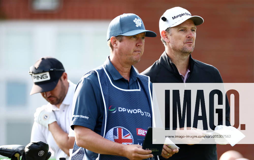 Mandatory Credit: Photo by James Marsh Shutterstock (13987420k) Justin Rose of England and caddie Josh Cassell. Betfred British Masters, Day One, Golf, The Belfry Golf Club, Sutton Coldfield, UK - 29 Jun 2023 Betfred British Masters, Day One, Golf, The Belfry Golf Club, Sutton Coldfield, UK - 29 Jun 2023