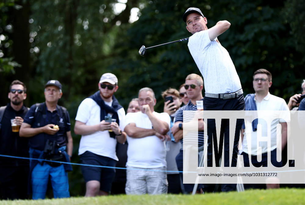 Mandatory Credit: Photo by James Marsh Shutterstock (13987420da) Hurley Long of Germany during his round. Betfred British Masters, Day One, Golf, The Belfry Golf Club, Sutton Coldfield, UK - 29 Jun 2023 Betfred British Masters, Day One, Golf, The Belfry Golf Club, Sutton Coldfield, UK - 29 Jun 2023