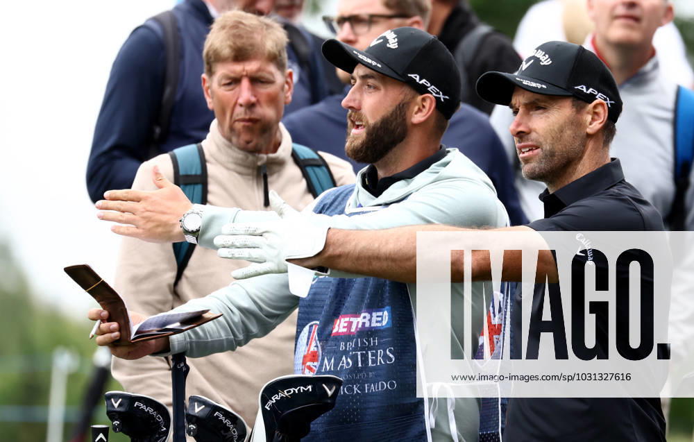 Mandatory Credit: Photo by James Marsh Shutterstock (13987422x) Oliver Wilson of England and his caddie during his round. Betfred British Masters, Day Two, Golf, The Belfry Golf Club, Sutton Coldfield, UK - 30 Jun 2023 Betfred British Masters, Day Two, Golf, The Belfry Golf Club, Sutton Coldfield, UK - 30 Jun 2023