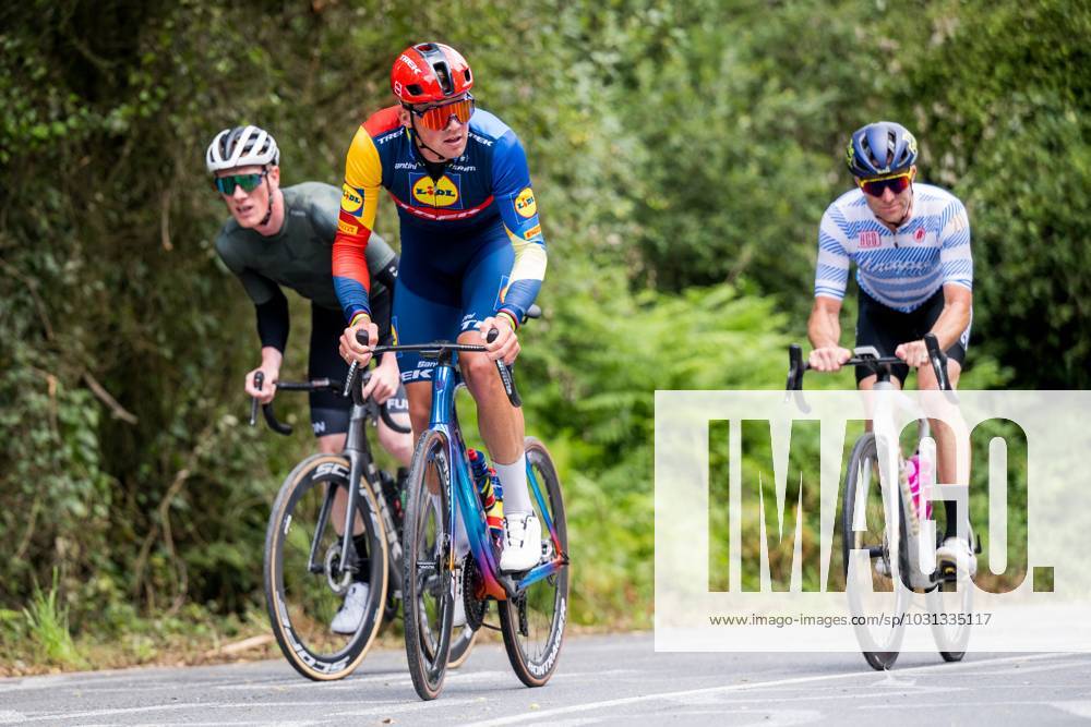 Danish Mads Pedersen of Lidl-Trek pictured in action during a training session for the 110th edition of the Tour de France cycling race, in Bilbao, Spain, Friday 30 June 2023. This year s Tour de France takes place from 01 to 23 July 2023 and starts with three stages in Spain. JASPERxJACOBS x69762427x