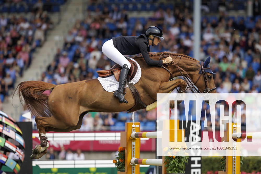 AACHEN CHIO 2023, AACHEN CHIO 2023 WARGERS Jana GER , Dorette Prize giving ceremony RWE Prize of North Rhine Westphalia Jumping competition with jump-off Aachen, Reitstadion Soers 30 June 2023