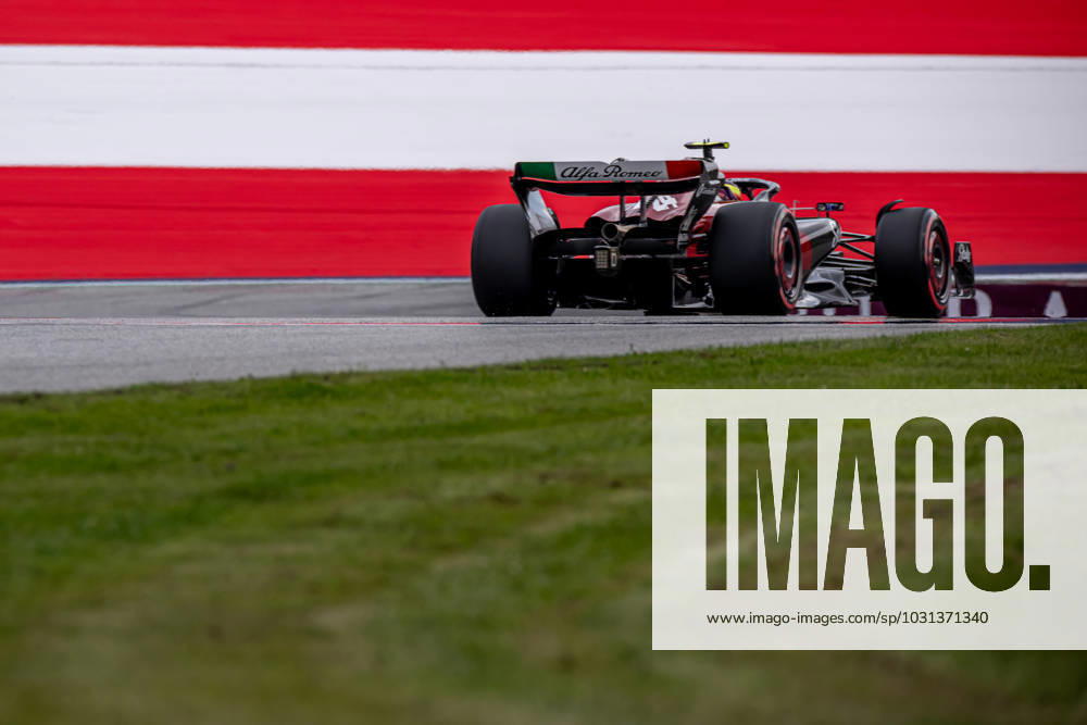 SPIELBERG, AUSTRIA: Zhou Guanyu, racing for the Alfa Romeo Racing team during the 2023 Formula 1 Austrian Grand Prix at the Red Bull Ring in Spielberg, Austria