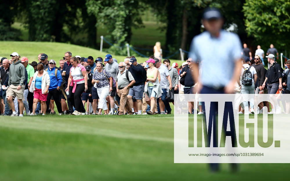 Mandatory Credit: Photo by James Marsh Shutterstock (13987425at) Crowds follow the group of Justin Rose of England. Betfred British Masters, Day Three, Golf, The Belfry Golf Club, Sutton Coldfield, UK - 01 Jul 2023 Betfred British Masters, Day Three, Golf, The Belfry Golf Club, Sutton Coldfield, UK - 01 Jul 2023