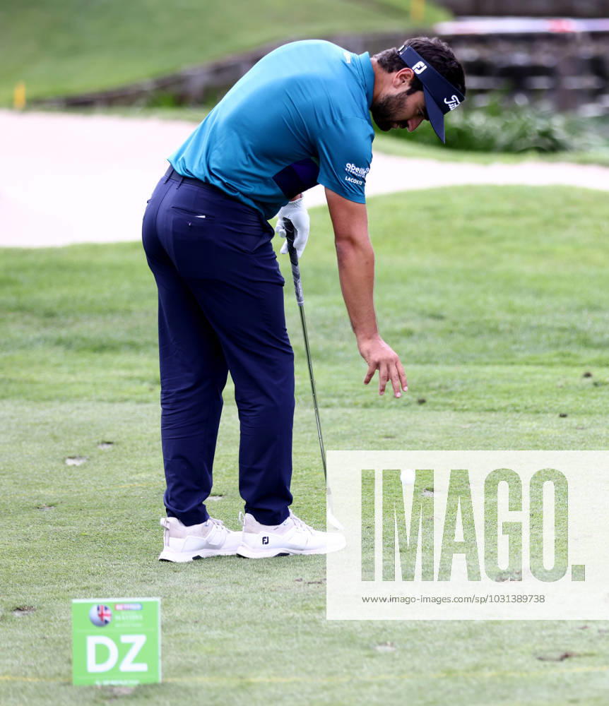 Mandatory Credit: Photo by James Marsh Shutterstock (13987425bh) Antonie Rozner of France takes a drop after playing a ball into the water on the 10th hole. Betfred British Masters, Day Three, Golf, The Belfry Golf Club, Sutton Coldfield, UK - 01 Jul 2023 Betfred British Masters, Day Three, Golf, The Belfry Golf Club, Sutton Coldfield, UK - 01 Jul 2023