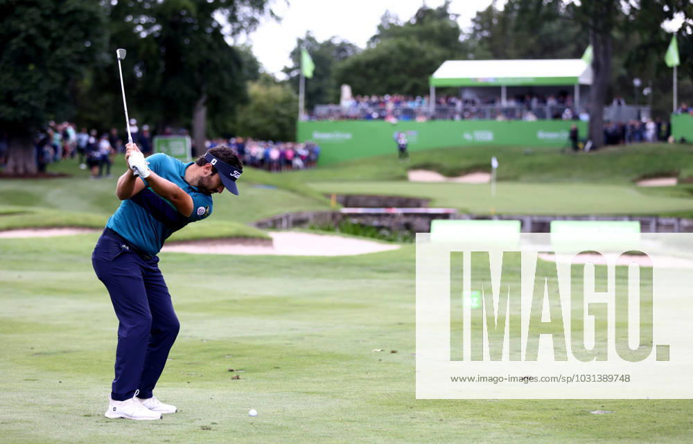 Mandatory Credit: Photo by James Marsh Shutterstock (13987425bj) Antonie Rozner of France puts a ball into the water on the 10th hole. Betfred British Masters, Day Three, Golf, The Belfry Golf Club, Sutton Coldfield, UK - 01 Jul 2023 Betfred British Masters, Day Three, Golf, The Belfry Golf Club, Sutton Coldfield, UK - 01 Jul 2023