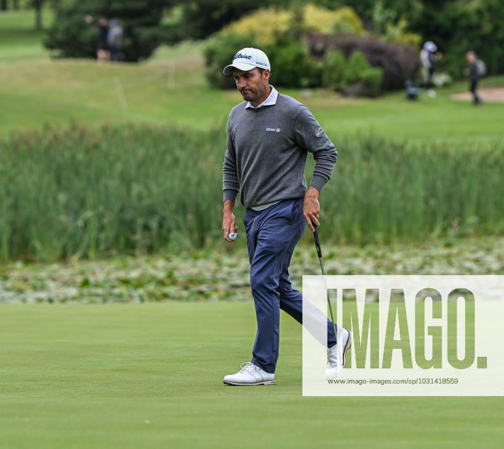 2nd July 2023; The Belfry, Sutton Coldfield, West Midlands, England: Betfred British Masters Golf, Day 4; A dejected Edoardo Molinari leaves the 18th green ActionPlus12526239 GodfreyxPitt