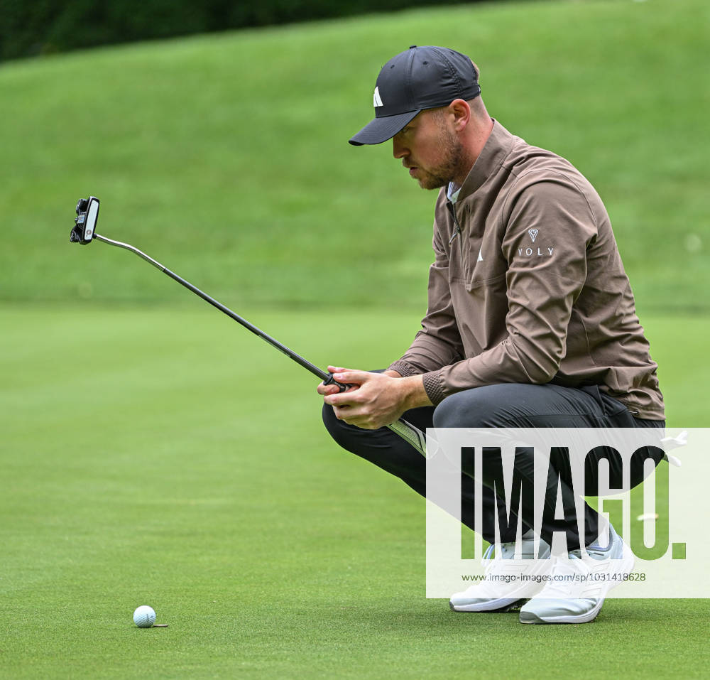 2nd July 2023; The Belfry, Sutton Coldfield, West Midlands, England: Betfred British Masters Golf, Day 4; Richard Mansell on the 12th green ActionPlus12526227 GodfreyxPitt