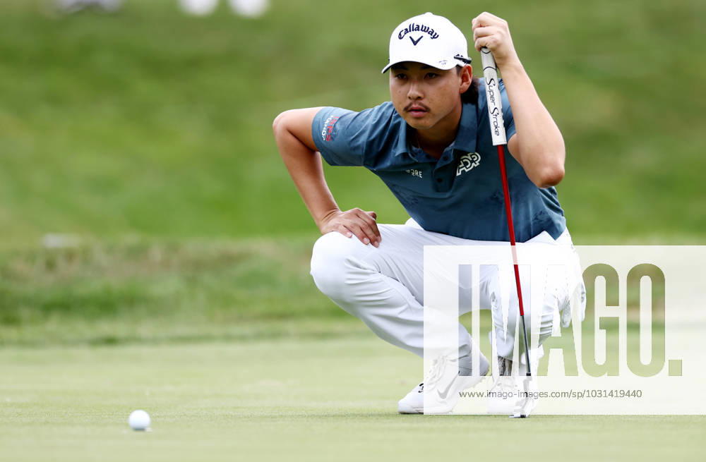 Mandatory Credit: Photo by James Marsh Shutterstock (13987427f) Min Woo Lee of Australia during his round. Betfred British Masters, Day Four, Golf, The Belfry Golf Club, Sutton Coldfield, UK - 02 Jul 2023 Betfred British Masters, Day Four, Golf, The Belfry Golf Club, Sutton Coldfield, UK - 02 Jul 2023