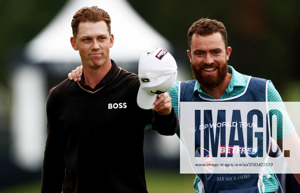 Mandatory Credit: Photo by James Marsh Shutterstock (13987427y) Daniel Hillier of New Zealand celebrates after holing a putt on the 18th hole. Betfred British Masters, Day Four, Golf, The Belfry Golf Club, Sutton Coldfield, UK - 02 Jul 2023 Betfred British Masters, Day Four, Golf, The Belfry Golf Club, Sutton Coldfield, UK - 02 Jul 2023