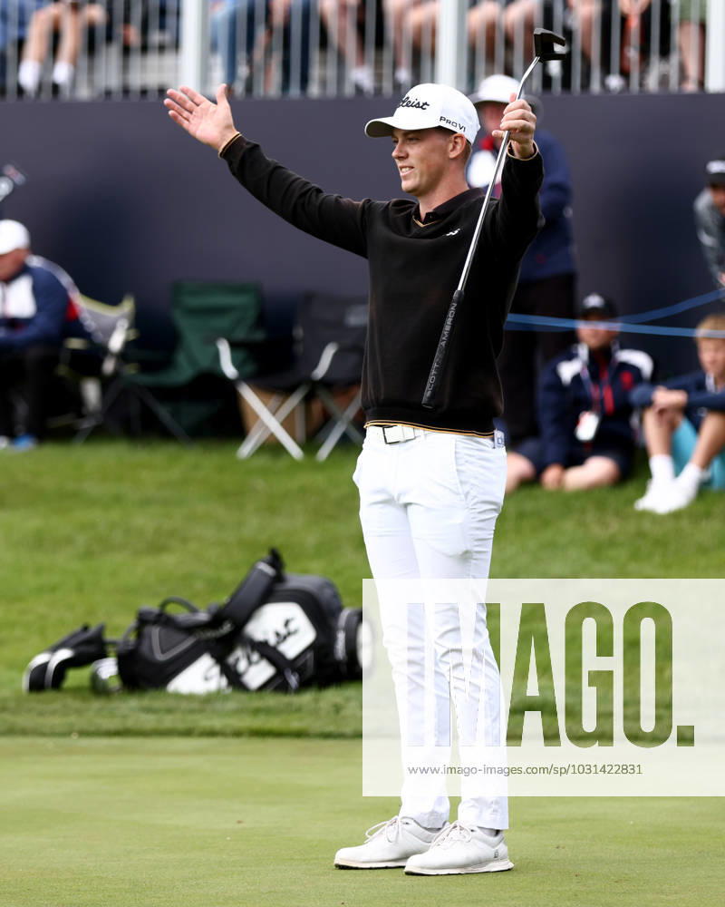 Mandatory Credit: Photo by James Marsh Shutterstock (13987427ah) Daniel Hillier of New Zealand reacts to a putt on the 18th hole. Betfred British Masters, Day Four, Golf, The Belfry Golf Club, Sutton Coldfield, UK - 02 Jul 2023 Betfred British Masters, Day Four, Golf, The Belfry Golf Club, Sutton Coldfield, UK - 02 Jul 2023