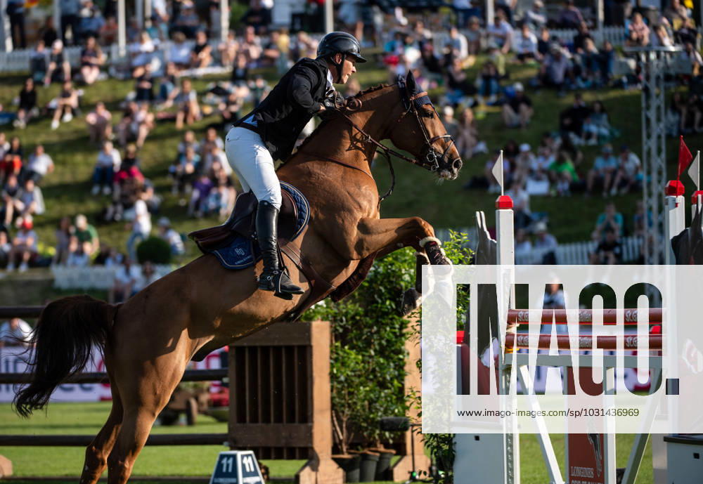 Showjumping St. Gallen DAVID WILL of Germany jumps on ACCOTON PS in Land Rover Speed and Handiness Class over 150 cm in St. Gallen, Switzerland, June 3, 2023. St. Gallen Switzerland