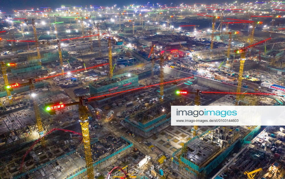 Aerial view of a construction site on August 15, 2020 in Xiong an New Area, Hebei Province of China.