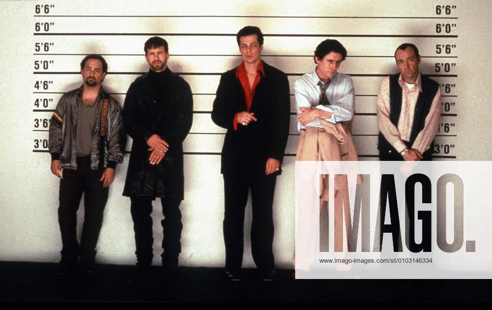 OSCARS. Bester Nebendarsteller. Preisträger 1991-2000 THE USUAL SUSPECTS L-R, KEVIN POLLACK, STEPHEN BALDWIN, BENICIO DEL TORO, GABRIEL BYRNE, KEVIN SPACEY. Strictly editorial use only in conjunction with the promotion of the film. Credit line mandatory. This image is copyright of the film company and is supplied under the terms of issue as film still. No commercial or book cover use permitted without prior consent from the film company. Mandatory credit line: Image courtesy Ronald Grant Archive Mary Evans