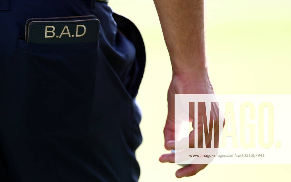 Mandatory Credit: Photo by James Marsh Shutterstock (13995948aq) The scorecard holder of Bryson DeChambeau of USA and team Crushers. LIV Golf Invitational London, Day Two, Golf, Centurion Club, Hemel Hempstead, UK - 08 Jul 2023 LIV Golf Invitational London, Day Two, Golf, Centurion Club, Hemel Hempstead, UK - 08 Jul 2023