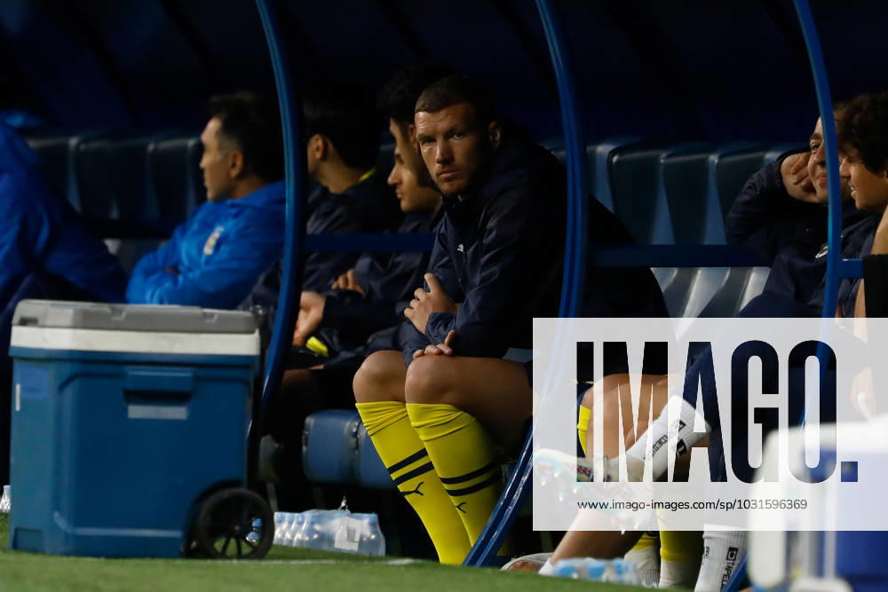 Zenit St. Petersburg v Fenerbahce SK - Pari Match Premier Edin Dzeko (C) of Fenerbahce looks on during the Pari Match Premier tournament match between FC Zenit Saint Petersburg and Fenerbahce SK on July 9, 2023 at Gazprom Arena in Saint Petersburg, Russia. Saint Petersburg Russia