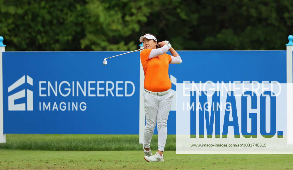 DANA Open Ilhee Lee of Seoul, Republic of Korea hits from the 8th tee during the first round of the Dana Open golf tournament at Highland Meadows Golf Club in Sylvania, Ohio USA, on Thursday, July 13, 2023. Sylvania Ohio United States