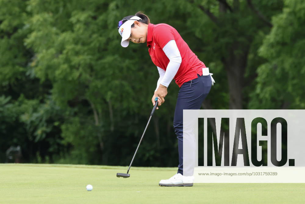 SYLVANIA, OH - JULY 13: Moriya Jutanugarn, of Thailand, puts on the 18th green during the first round of the LPGA, Golf Damen Dana Open on July 13, 2023 at Highland Meadows Golf Club in Sylvania, Ohio. (Photo by Scott W. Grau Icon Sportswire) GOLF: JUL 13 LPGA Dana Open Icon23071366