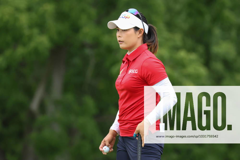 SYLVANIA, OH - JULY 13: Moriya Jutanugarn, of Thailand, looks on after putting out on the 18th green during the first round of the LPGA, Golf Damen Dana Open on July 13, 2023 at Highland Meadows Golf Club in Sylvania, Ohio. (Photo by Scott W. Grau Icon Sportswire) GOLF: JUL 13 LPGA Dana Open Icon23071369