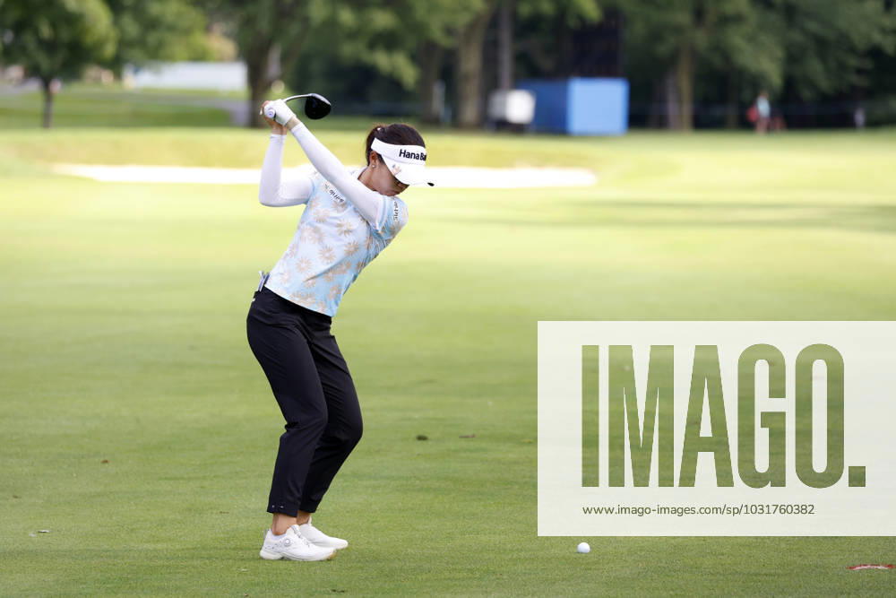 SYLVANIA, OH - JULY 13: LPGA, Golf Damen golfer Lydia Ko hits her second shot on the 17th hole during the first round of the Dana Open on July 13, 2023, at Highland Meadows Golf Club in Sylvania, Ohio. (Photo by Brian Spurlock Icon Sportswire) GOLF: JUL 13 LPGA Dana Open Icon230713097