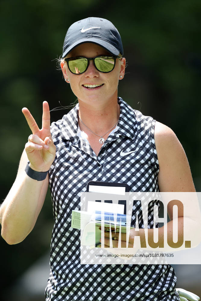 Dana Open Frida Kinhult of Sweden walks on the 12th hole during Day Two of the Dana Open at Highland Meadows Golf Club in Sylvania, Ohio USA, on Friday, July 14, 2023. Sylvania Ohio United States