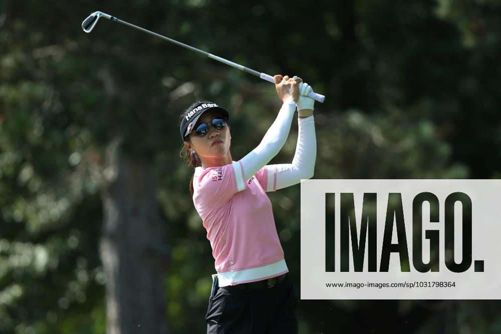 Dana Open Lydia Ko of New Zealand tees off on the second hole during Day Two of the Dana Open at Highland Meadows Golf Club in Sylvania, Ohio USA, on Friday, July 14, 2023. Sylvania Ohio United States