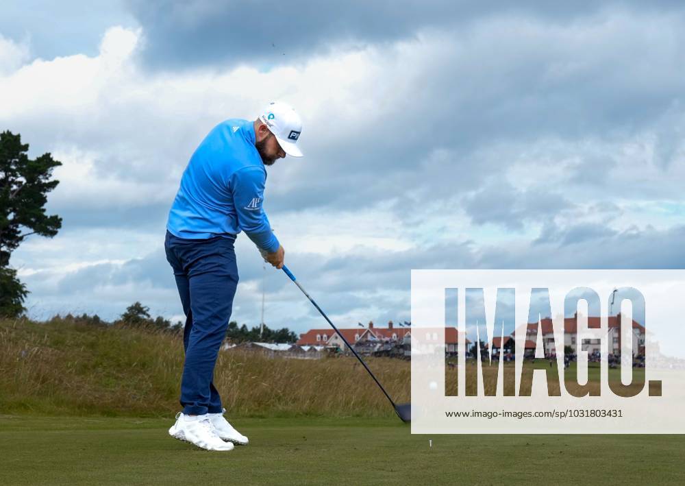 Mandatory Credit: Photo by Stuart Wallace Shutterstock (14003897i) Tyrell Hatton (ENG) plays his tee shot at the 2nd hole during the 3rd round. Genesis Scottish Open, Day Three, Golf, The Renaissance Club, North Berwick, UK - 15 Jul 2023 Genesis Scottish Open, Day Three, Golf, The Renaissance Club, North Berwick, UK - 15 Jul 2023