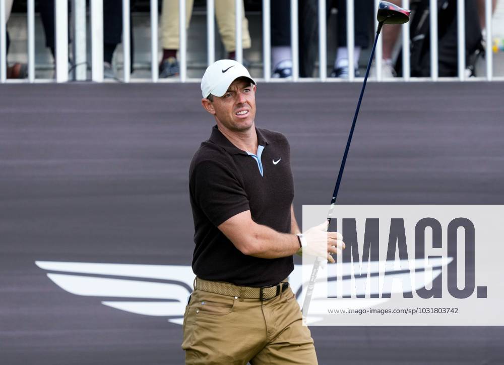 Mandatory Credit: Photo by Stuart Wallace Shutterstock (14003897o) Rory McIlroy (NIR) plays his tee shot at the 1st hole during the 3rd round. Genesis Scottish Open, Day Three, Golf, The Renaissance Club, North Berwick, UK - 15 Jul 2023 Genesis Scottish Open, Day Three, Golf, The Renaissance Club, North Berwick, UK - 15 Jul 2023