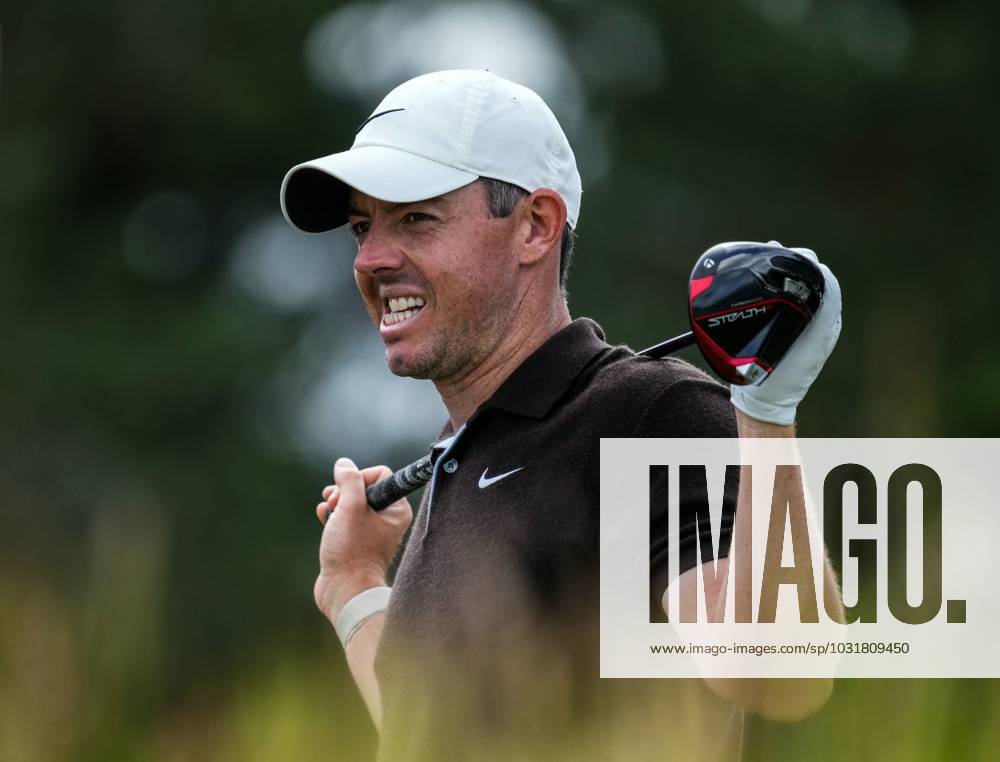 Mandatory Credit: Photo by Stuart Wallace Shutterstock (14003897ap) Rory McIlroy (NIR) on the 10th tee during the 3rd round. Genesis Scottish Open, Day Three, Golf, The Renaissance Club, North Berwick, UK - 15 Jul 2023 Genesis Scottish Open, Day Three, Golf, The Renaissance Club, North Berwick, UK - 15 Jul 2023