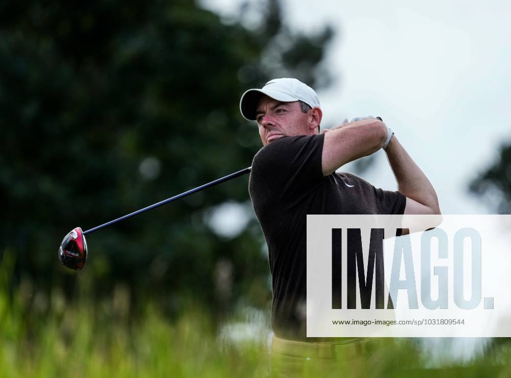 Mandatory Credit: Photo by Stuart Wallace Shutterstock (14003897as) Rory McIlroy (NIR) on the 10th tee during the 3rd round. Genesis Scottish Open, Day Three, Golf, The Renaissance Club, North Berwick, UK - 15 Jul 2023 Genesis Scottish Open, Day Three, Golf, The Renaissance Club, North Berwick, UK - 15 Jul 2023