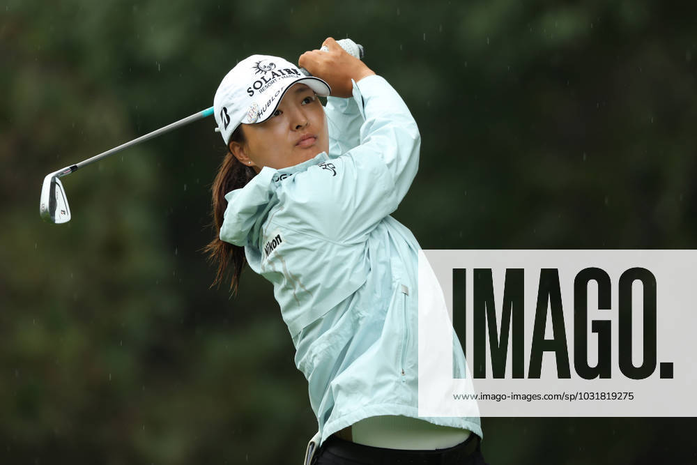 Dana Open Jin Young Ko of Republic of Korea tees off on the second hole during Day Three of the Dana Open at Highland Meadows Golf Club in Sylvania, Ohio USA, on Saturday, July 15, 2023. Sylvania Ohio United States