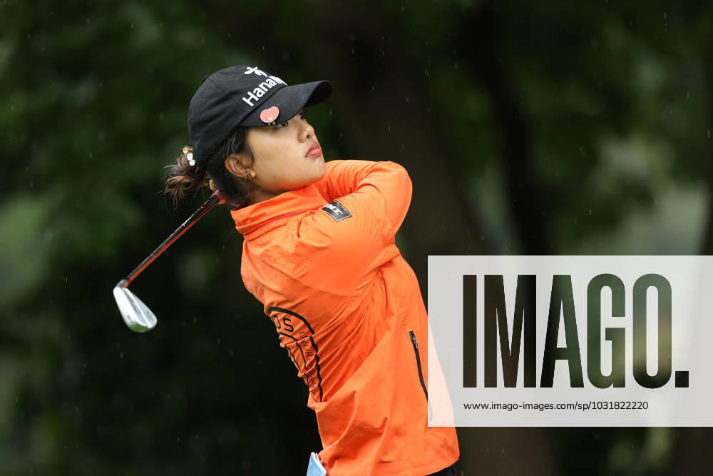 Dana Open Jaravee Boonchant of Thailand tees off on the second tee during Day Three of the Dana Open at Highland Meadows Golf Club in Sylvania, Ohio USA, on Saturday, July 15, 2023. Sylvania Ohio United States