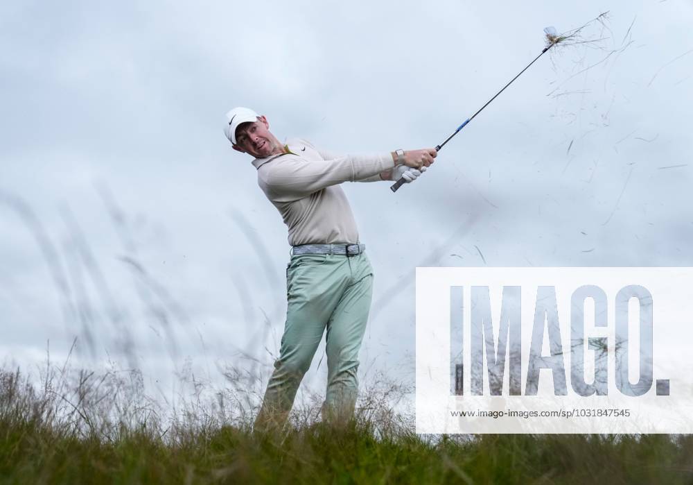 Mandatory Credit: Photo by Stuart Wallace Shutterstock (14003901j) Rory McIlroy (NIR) plays out of the rough on the 2nd hole during the final round. Genesis Scottish Open, Day Four, Golf, The Renaissance Club, North Berwick, UK - 16 Jul 2023 Genesis Scottish Open, Day Four, Golf, The Renaissance Club, North Berwick, UK - 16 Jul 2023