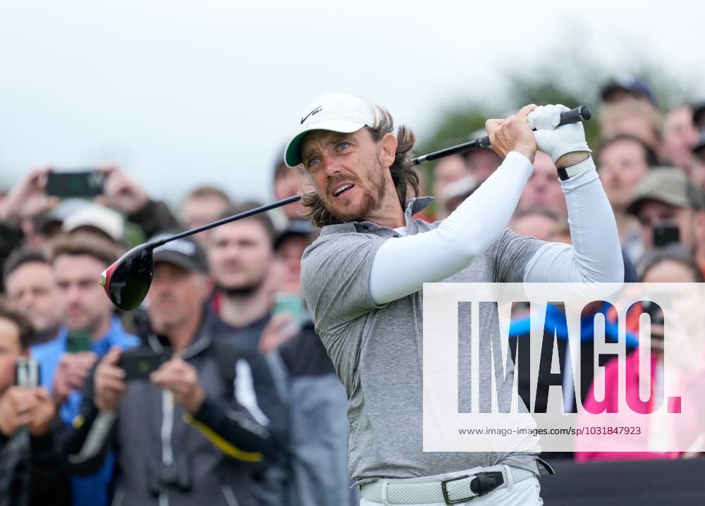 Mandatory Credit: Photo by Stuart Wallace Shutterstock (14003901ae) Tommy Fleetwood (ENG) on the 2nd tee during the final round. Genesis Scottish Open, Day Four, Golf, The Renaissance Club, North Berwick, UK - 16 Jul 2023 Genesis Scottish Open, Day Four, Golf, The Renaissance Club, North Berwick, UK - 16 Jul 2023