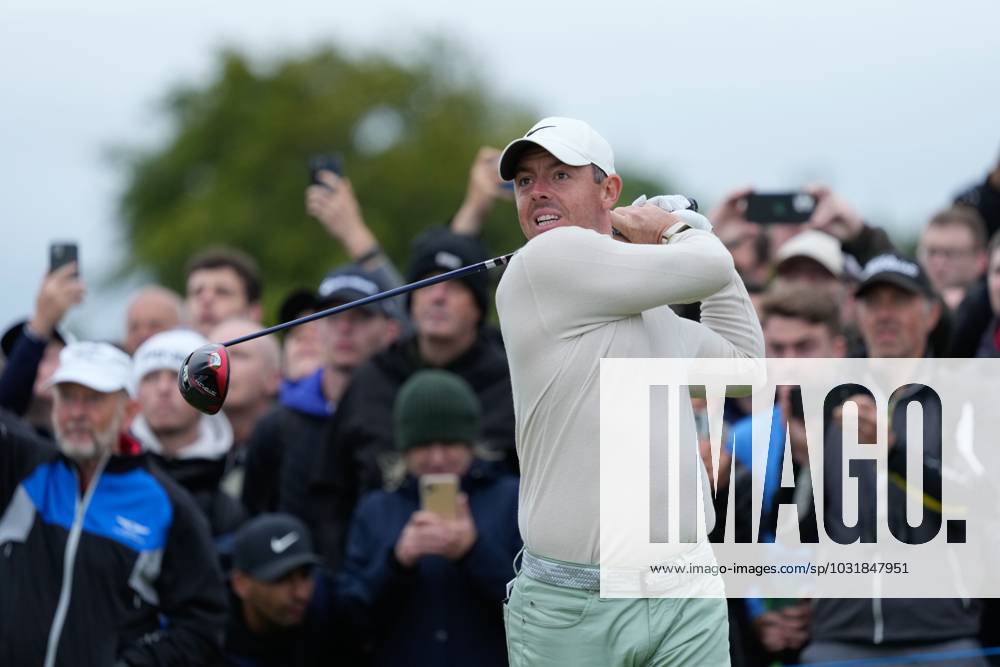 Mandatory Credit: Photo by Stuart Wallace Shutterstock (14003901u) Rory McIlroy (NIR) on the 2nd tee during the final round. Genesis Scottish Open, Day Four, Golf, The Renaissance Club, North Berwick, UK - 16 Jul 2023 Genesis Scottish Open, Day Four, Golf, The Renaissance Club, North Berwick, UK - 16 Jul 2023