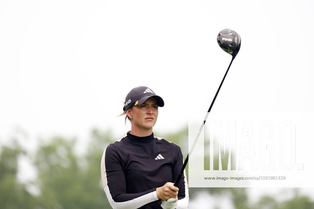 SYLVANIA, OH - JULY 15: LPGA, Golf Damen golfer Linn Grant plays her tee shot on the 5th hole during the final round of the Dana Open on July 16, 2023, at Highland Meadows Golf Club in Sylvania, Ohio. (Photo by Brian Spurlock Icon Sportswire) GOLF: JUL 15 LPGA Dana Open Icon230716003