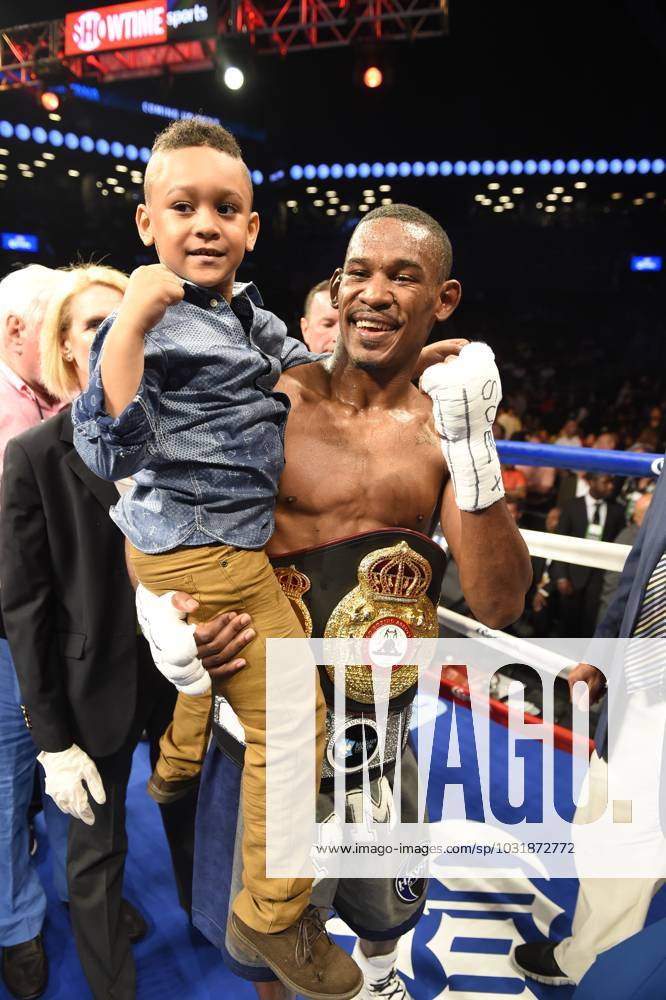 August 9 2014 Barclays Center Brooklyn New York Fight Night Action Daniel Jacobs Danny Jacobs Jarrod Fletcher Brooklyn New York USA