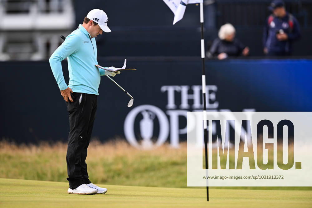 Mandatory Credit: Photo by Greig Cowie Shutterstock (14012011av) Matt Fitzpatrick on the 1st Green The British Open Championship, Practice, Golf, Royal Liverpool Golf Club, Liverpool, UK - 17 Jul 2023 The British Open Championship, Practice, Golf, Royal Liverpool Golf Club, Liverpool, UK - 17 Jul 2023