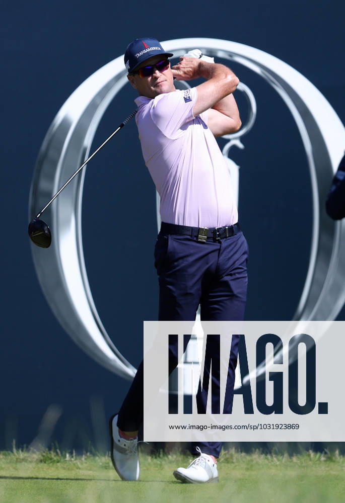 17th July 2023; Royal Liverpool Golf Club, Hoylake, Merseyside, England: The Open Championship Practice Day; Zac Johnson (USA) plays from the tee at the first hole ActionPlus12532342 DavidxBlunsden