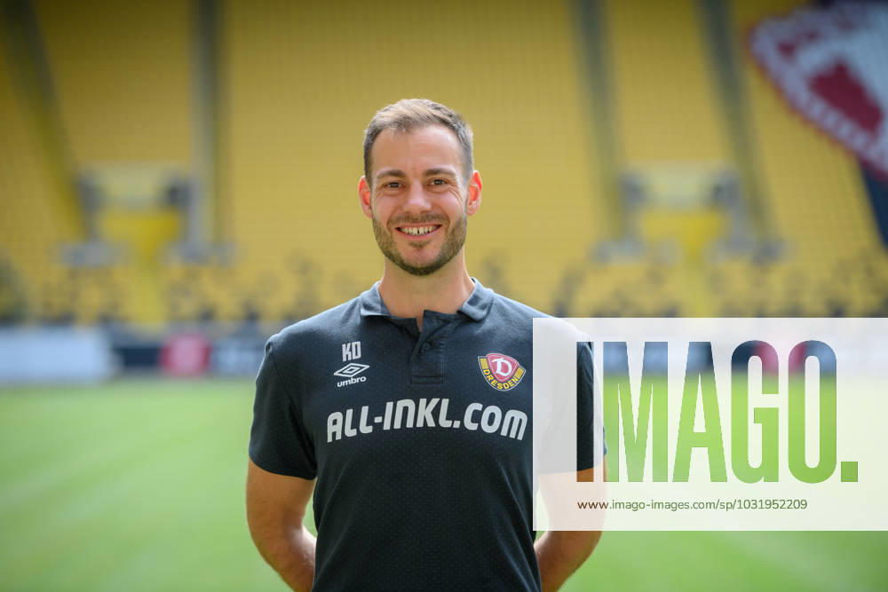 Physiotherapist Korbinian Dötter Doetter SG Dynamo Dresden 3 Liga, Porträttermin 2023 2024