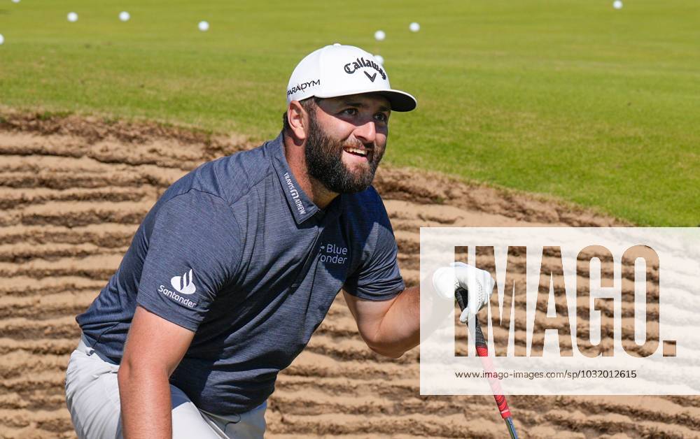 Mandatory Credit: Photo by Dave Shopland Shutterstock (14014730ao) Spain s John Rahm practicing bunker shots The British Open Championship, Practice, Golf, Royal Liverpool Golf Club, Liverpool, UK - 19 Jul 2023 The British Open Championship, Practice, Golf, Royal Liverpool Golf Club, Liverpool, UK - 19 Jul 2023