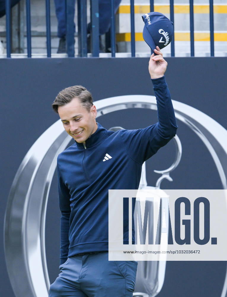 Mandatory Credit: Photo by Greig Cowie Shutterstock (14015622h) Matthew Jordan gets a rapturous reception on the 1st Tee as gets the 151st Open Championship underway in Group One. The British Open Championship, Day One, Golf, Royal Liverpool Golf Club, Liverpool, UK - 20 Jul 2023 The British Open Championship, Day One, Golf, Royal Liverpool Golf Club, Liverpool, UK - 20 Jul 2023