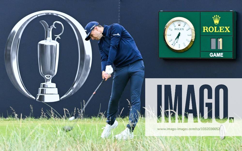 Mandatory Credit: Photo by Greig Cowie Shutterstock (14015622k) Matthew Jordan gets the 151st Open Championship underway in Group One. Rolex The British Open Championship, Day One, Golf, Royal Liverpool Golf Club, Liverpool, UK - 20 Jul 2023 The British Open Championship, Day One, Golf, Royal Liverpool Golf Club, Liverpool, UK - 20 Jul 2023