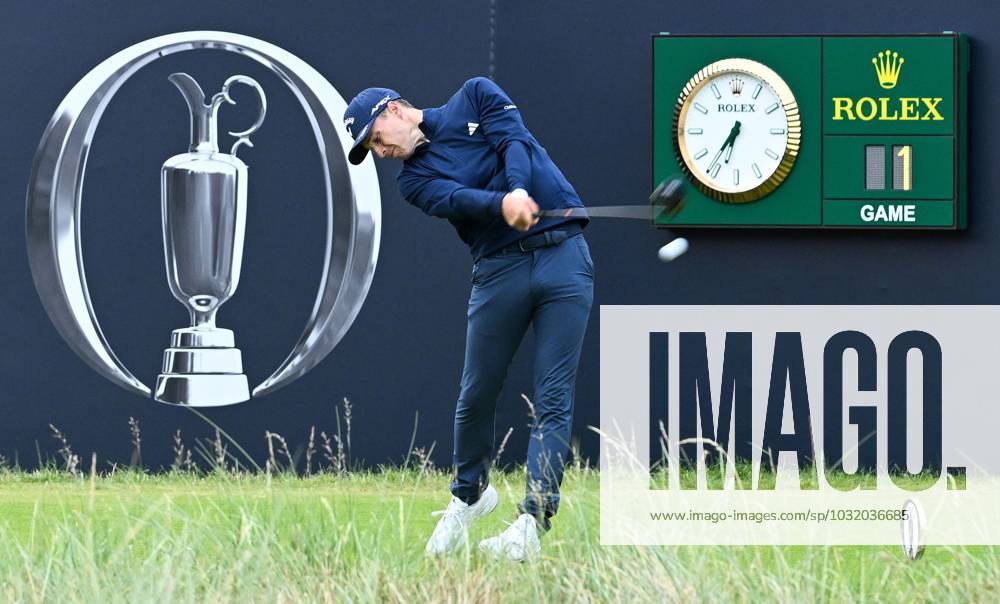 Mandatory Credit: Photo by Greig Cowie Shutterstock (14015622l) Matthew Jordan gets the 151st Open Championship underway in Group One. Rolex The British Open Championship, Day One, Golf, Royal Liverpool Golf Club, Liverpool, UK - 20 Jul 2023 The British Open Championship, Day One, Golf, Royal Liverpool Golf Club, Liverpool, UK - 20 Jul 2023