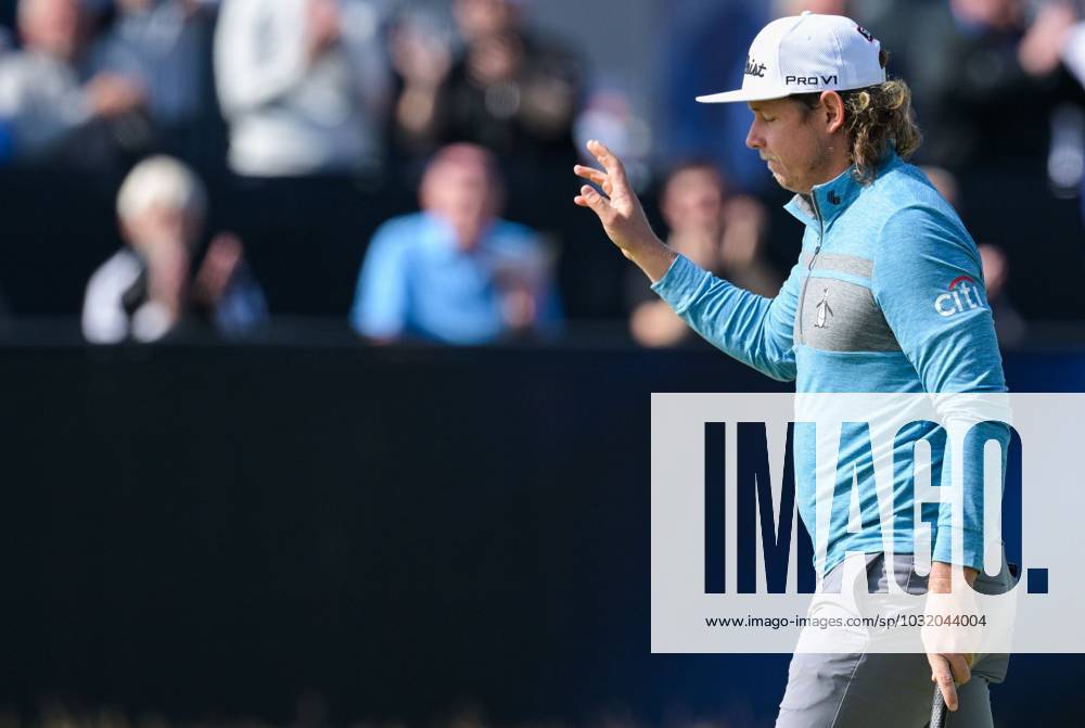 Mandatory Credit: Photo by Greig Cowie Shutterstock (14015622p) Cameron Smith on the 1st Green celebrates a Birdie The British Open Championship, Day One, Golf, Royal Liverpool Golf Club, Liverpool, UK - 20 Jul 2023 The British Open Championship, Day One, Golf, Royal Liverpool Golf Club, Liverpool, UK - 20 Jul 2023