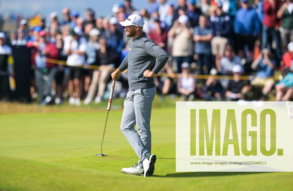 Mandatory Credit: Photo by Greig Cowie Shutterstock (14015622q) Wyndham Clark on the 1st Green The British Open Championship, Day One, Golf, Royal Liverpool Golf Club, Liverpool, UK - 20 Jul 2023 The British Open Championship, Day One, Golf, Royal Liverpool Golf Club, Liverpool, UK - 20 Jul 2023