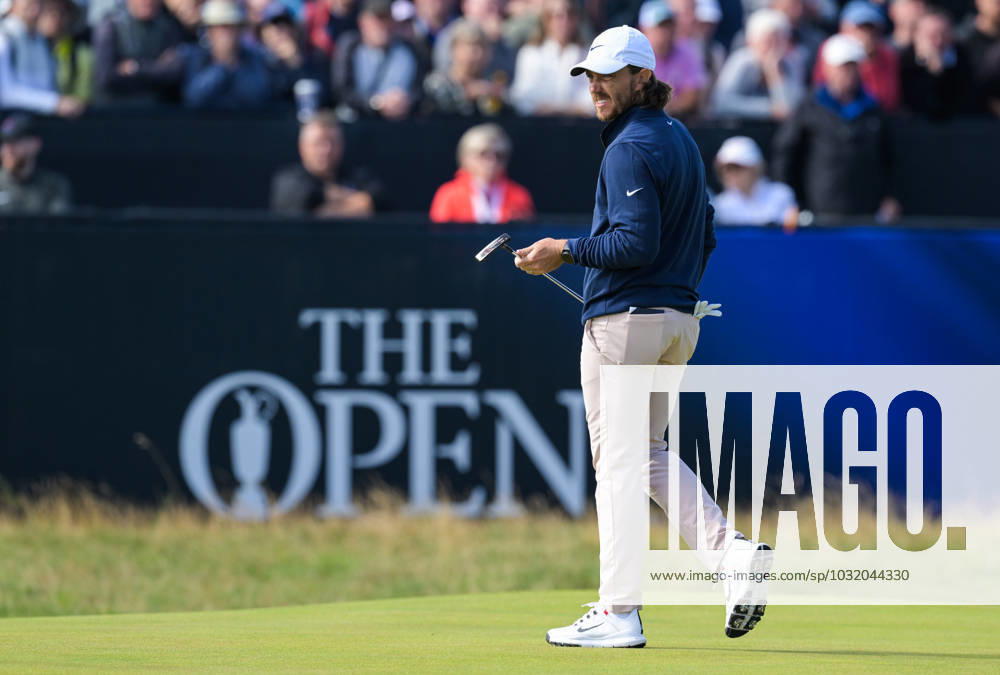 Mandatory Credit: Photo by Greig Cowie Shutterstock (14015622ad) Tommy Fleetwood on the 1st Green The British Open Championship, Day One, Golf, Royal Liverpool Golf Club, Liverpool, UK - 20 Jul 2023 The British Open Championship, Day One, Golf, Royal Liverpool Golf Club, Liverpool, UK - 20 Jul 2023