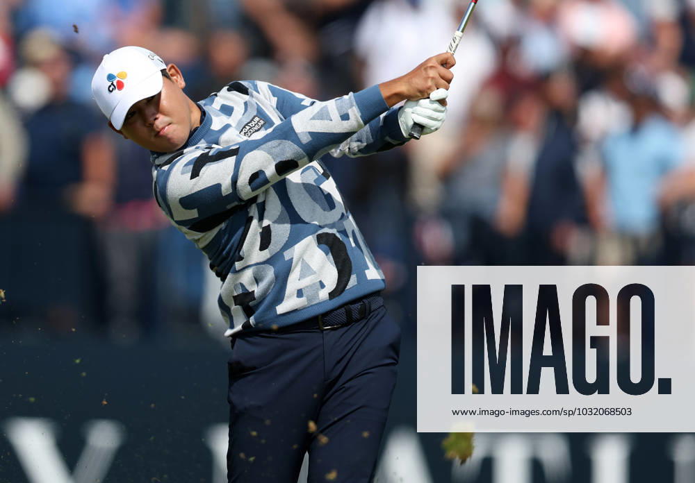 20th July 2023; Royal Liverpool Golf Club, Hoylake, Merseyside, England: The Open Championship Round 1; Si Woo Kim (KOR) hits his tee shot at the 4th hole ActionPlus12532849 DavidxBlunsden