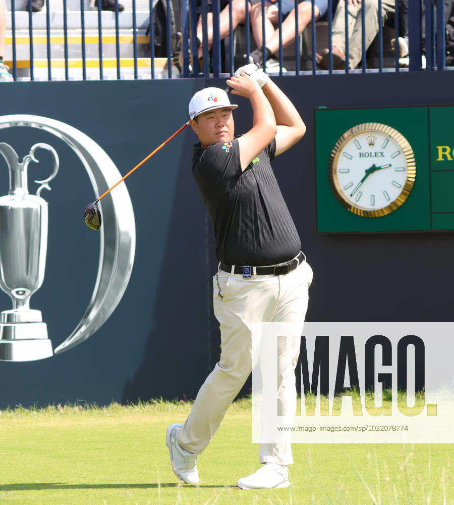 Korean Sungjae Im tees off on the 1st hole on the first day at the 151st Open Championship at Royal Liverpool Golf Club in Hoylake, England on Thursday, July 20, 2023. LON2023072067 HUGOxPHILPOTT